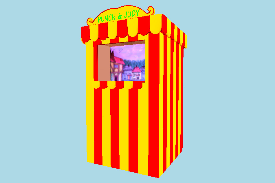 Puppet Theater 3d model